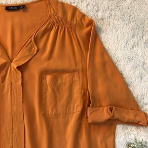 Soft, Flowy, Melon Color Blouse, 3X